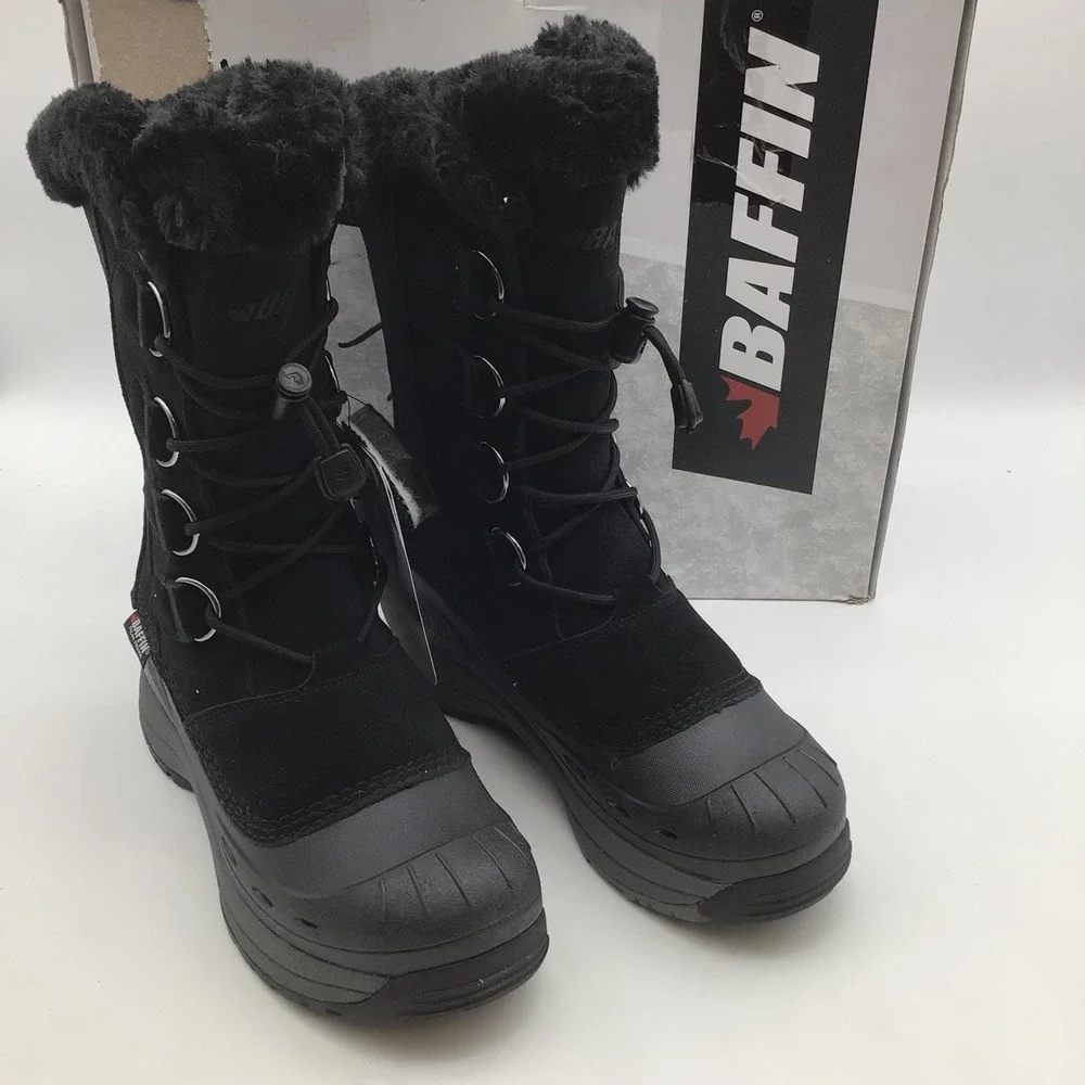 Baffin Chloe Womens Black Waterproof Winter Snow Boots 4510-0185 Size 9 NEW